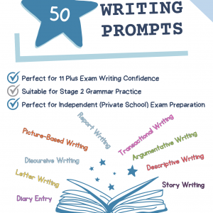 50 Writing Prompts Booklet for the 11 Plus Exam