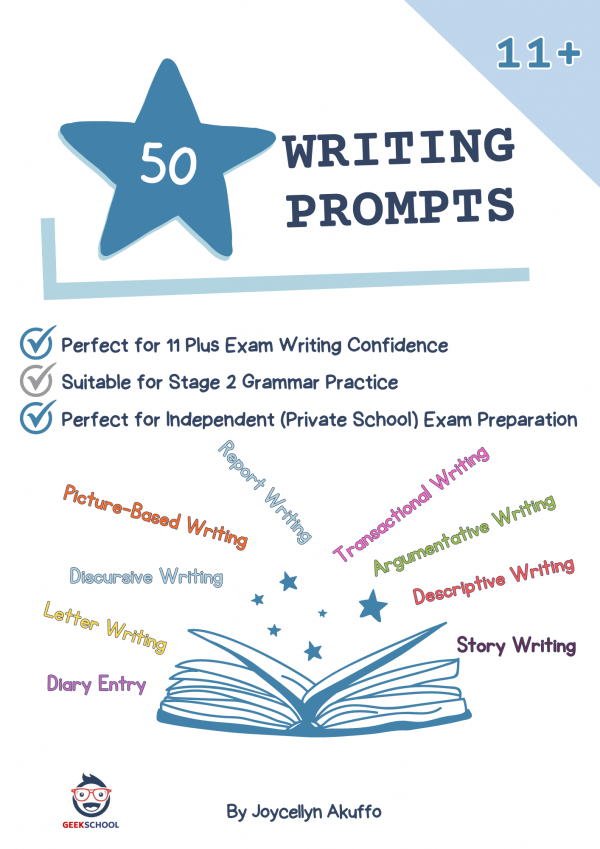 50 Writing Prompts Booklet for the 11 Plus Exam
